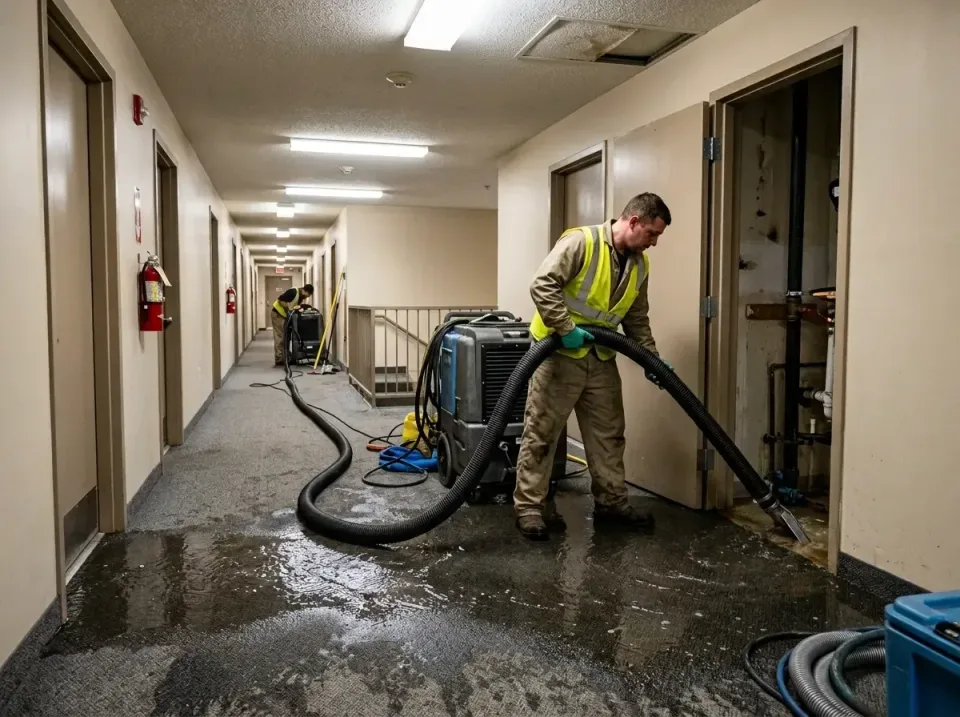 multi-unit-apartment-hallway-f-005 — frequently asked questions, Emergency Burst Pipe Water Extraction & Removal in Flat Roc…